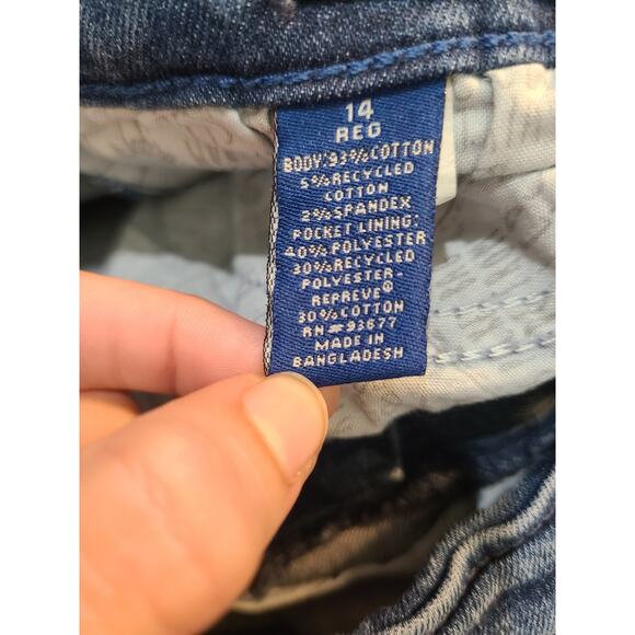 Arizona jean co size 14 regular boys advance flex 360 distressed jeans - Picture 6 of 7